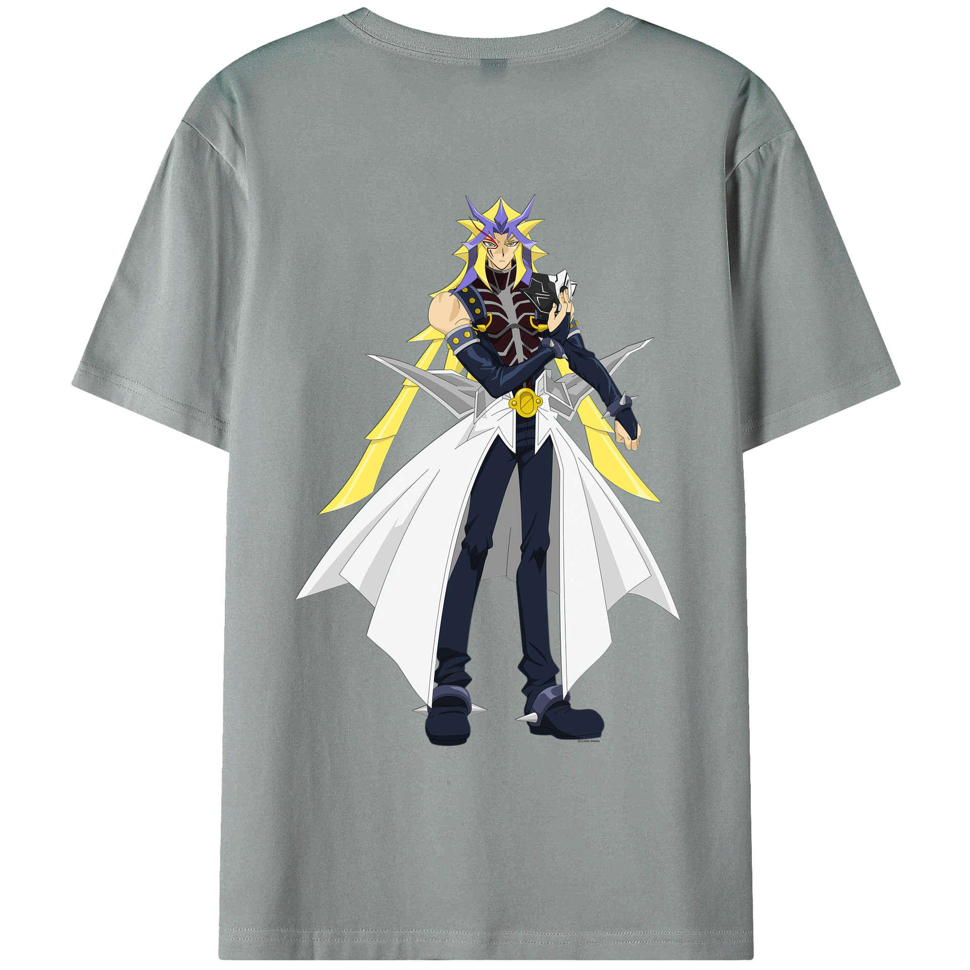 （画像用） 遊☆戯☆王 Yu-Gi-Oh! 綿100％ メンズ半袖Tシャツ（バックプリント） 通気性